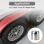 Chrome Lug Nut Cover – Cylindrical Dome – 4.33" × 4.25" - view 8
