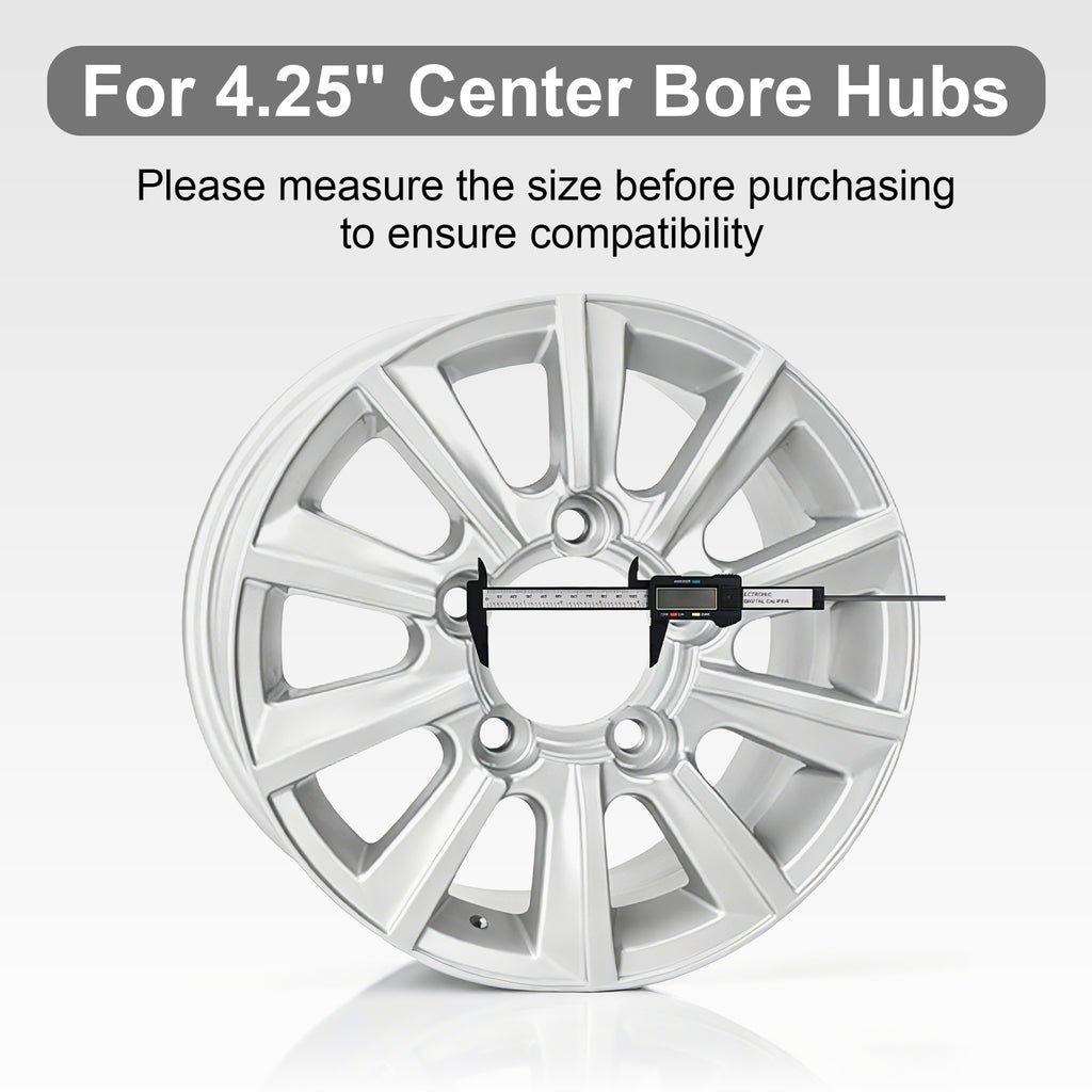 Chrome Lug Nut Cover – Cylindrical Dome – 4.33" × 4.25" (LT10)