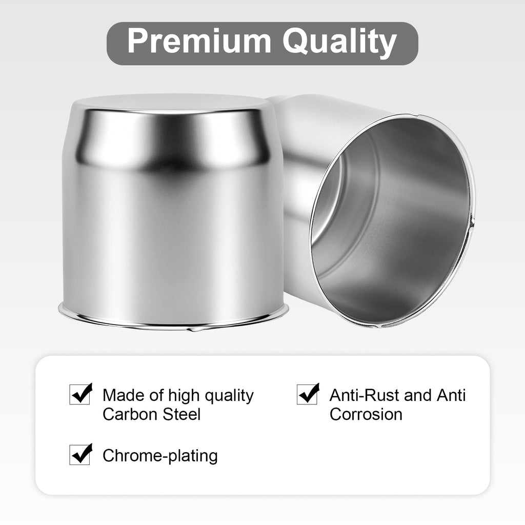 Chrome Lug Nut Cover – Large Dome Cylinder – 5" × 5.15" (LT6)
