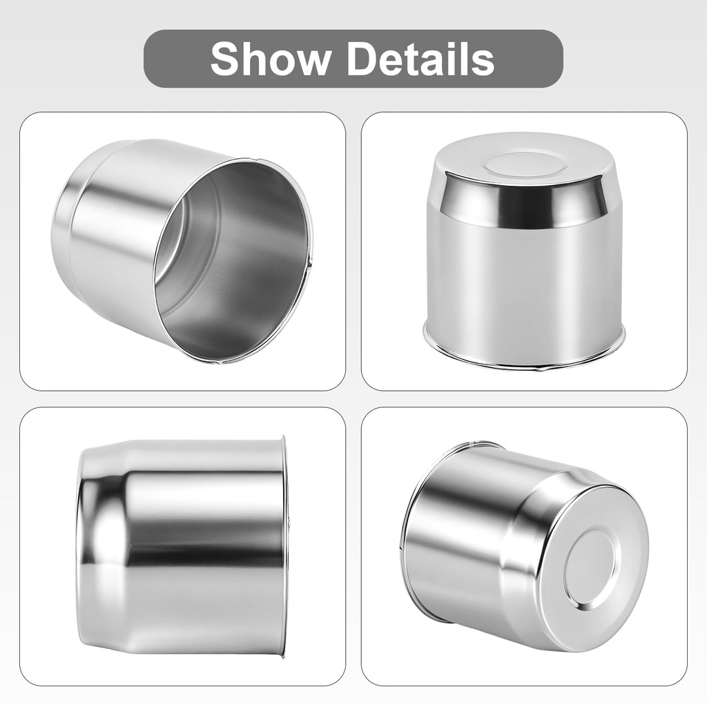 Chrome Lug Nut Cover – Large Dome Cylinder – 5" × 5.15" (LT6)