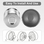 Chrome Lug Nut Cover – Large Dome Cylinder – 5" × 5.15" - view 9