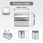 Chrome Lug Nut Cover – Rounded-Top Cylinder – 4.33" × 4.25" - view 2