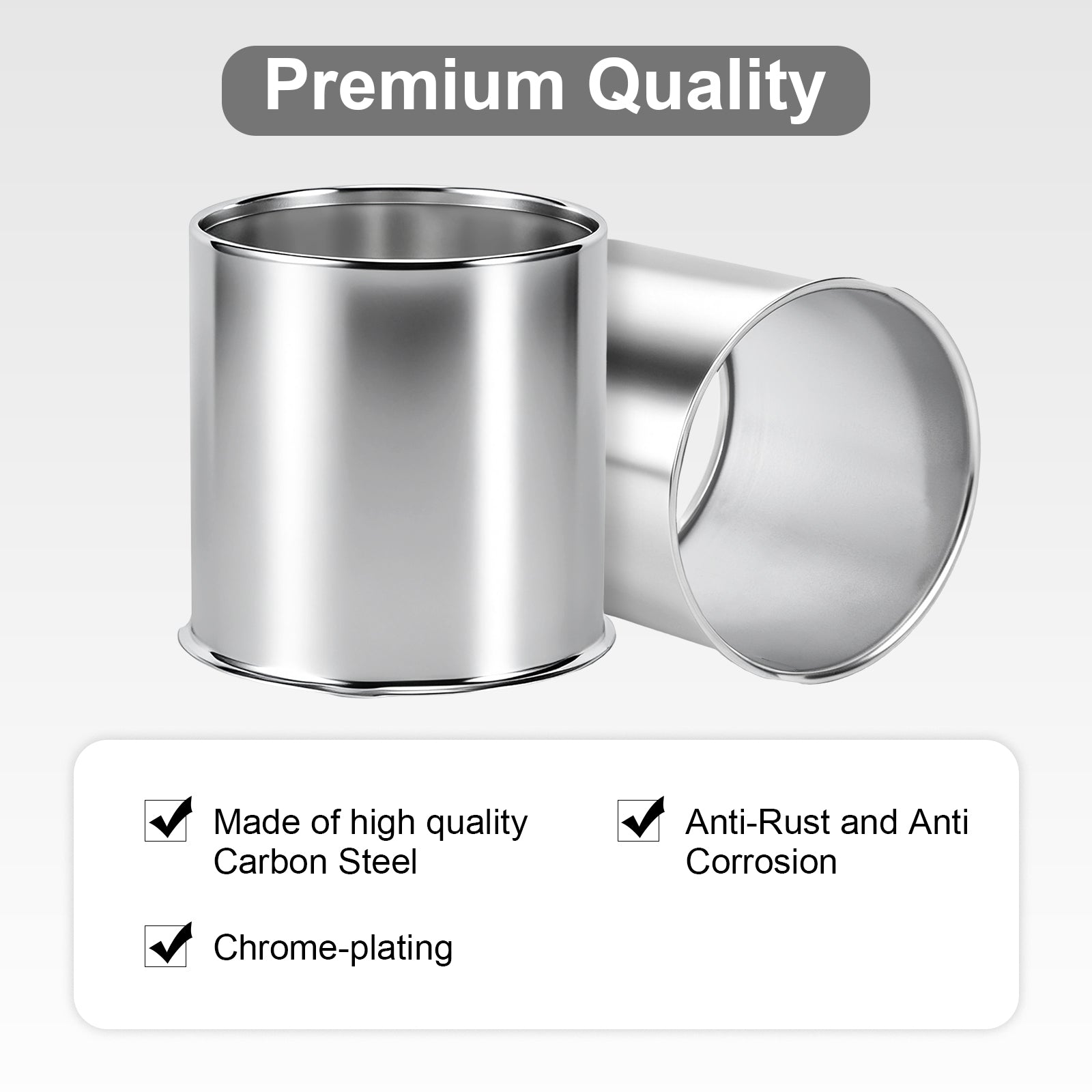 Chrome Lug Nut Cover – Rounded-Top Cylinder – 4.33" × 4.25" (LT2)