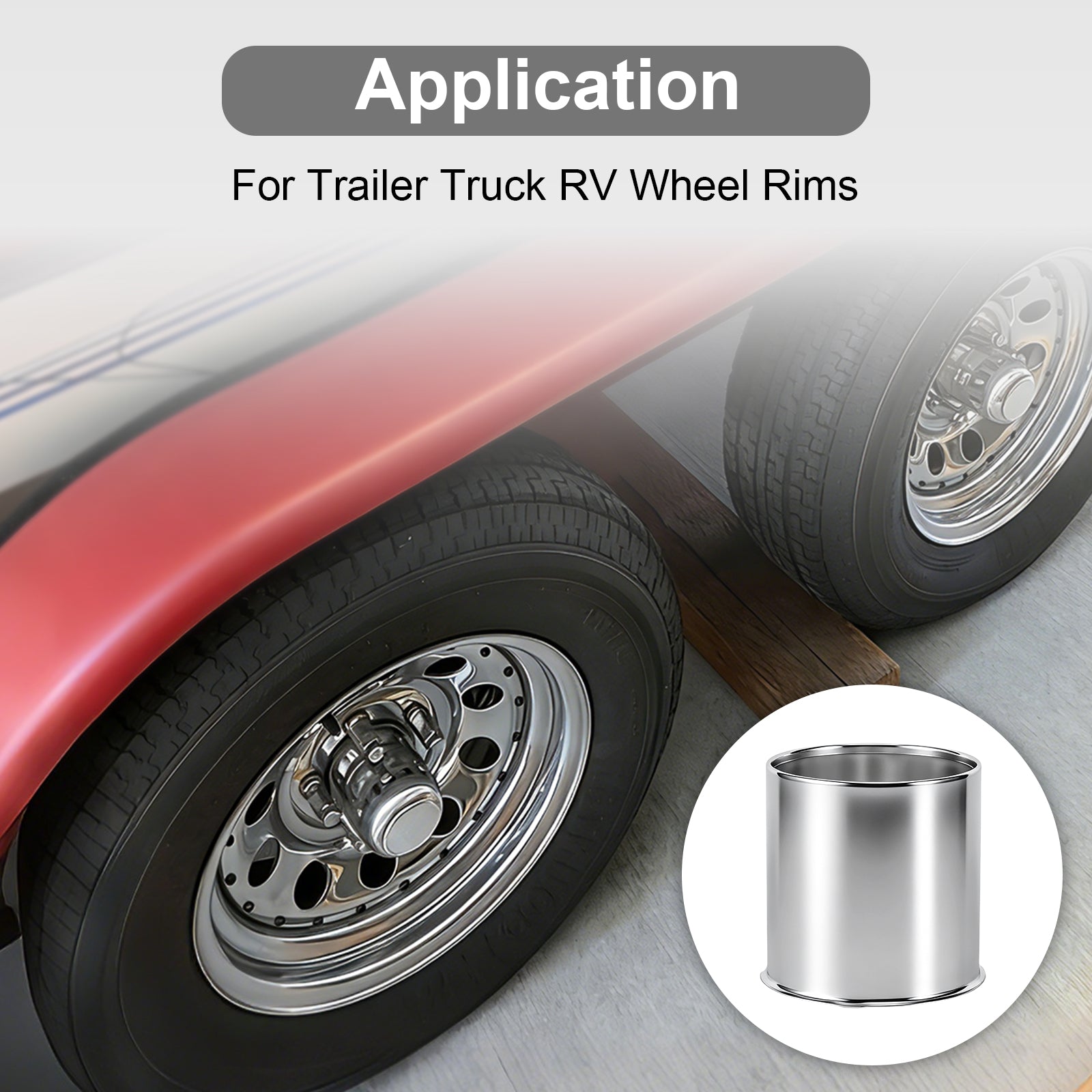 Chrome Lug Nut Cover – Rounded-Top Cylinder – 4.33" × 4.25" (LT2)