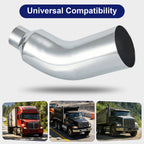 Chrome Bent Exhaust Adapter Tip – 4" Inlet – 5", 6", 7" Outlet - view 15