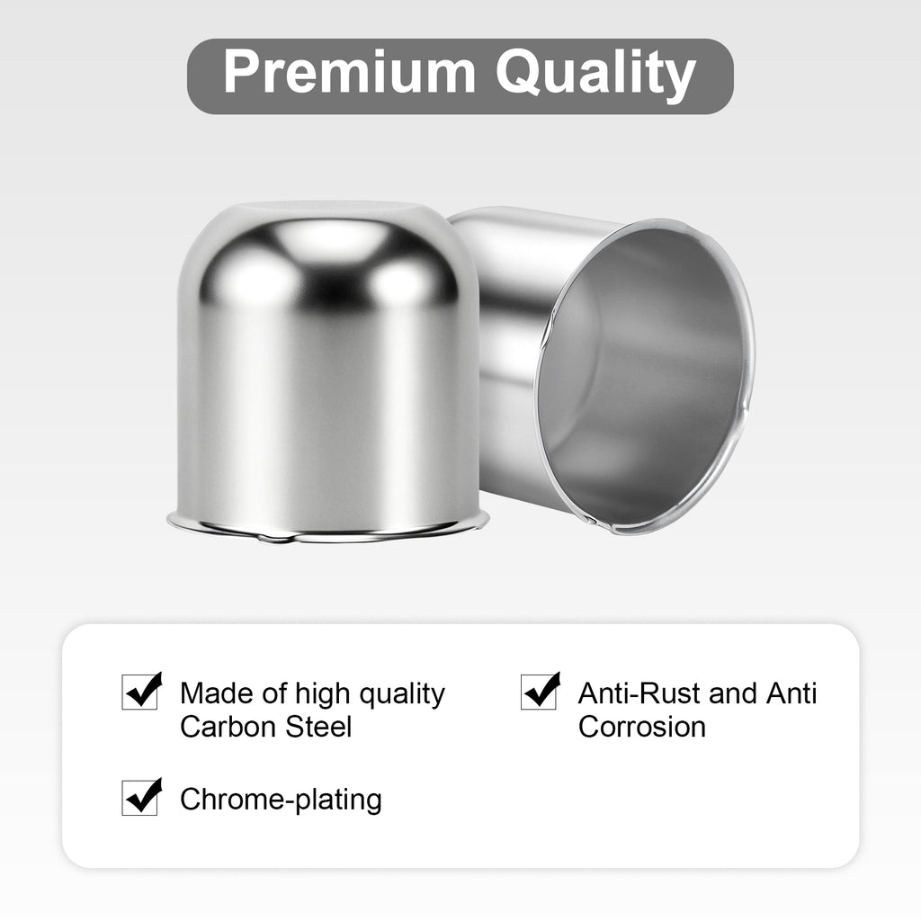 Chrome Lug Nut Cover – Small Tapered Dome – 3.03" × 3.31" (LT1)