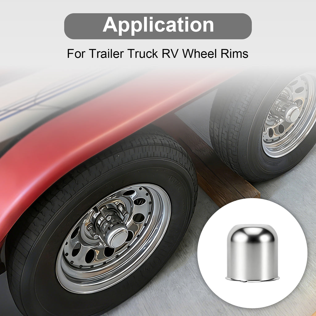 Chrome Lug Nut Cover – Small Tapered Dome – 3.03" × 3.31" (LT1)