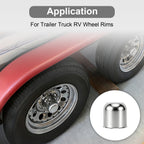 Chrome Lug Nut Cover – Small Tapered Dome – 3.03" × 3.31" - view 8