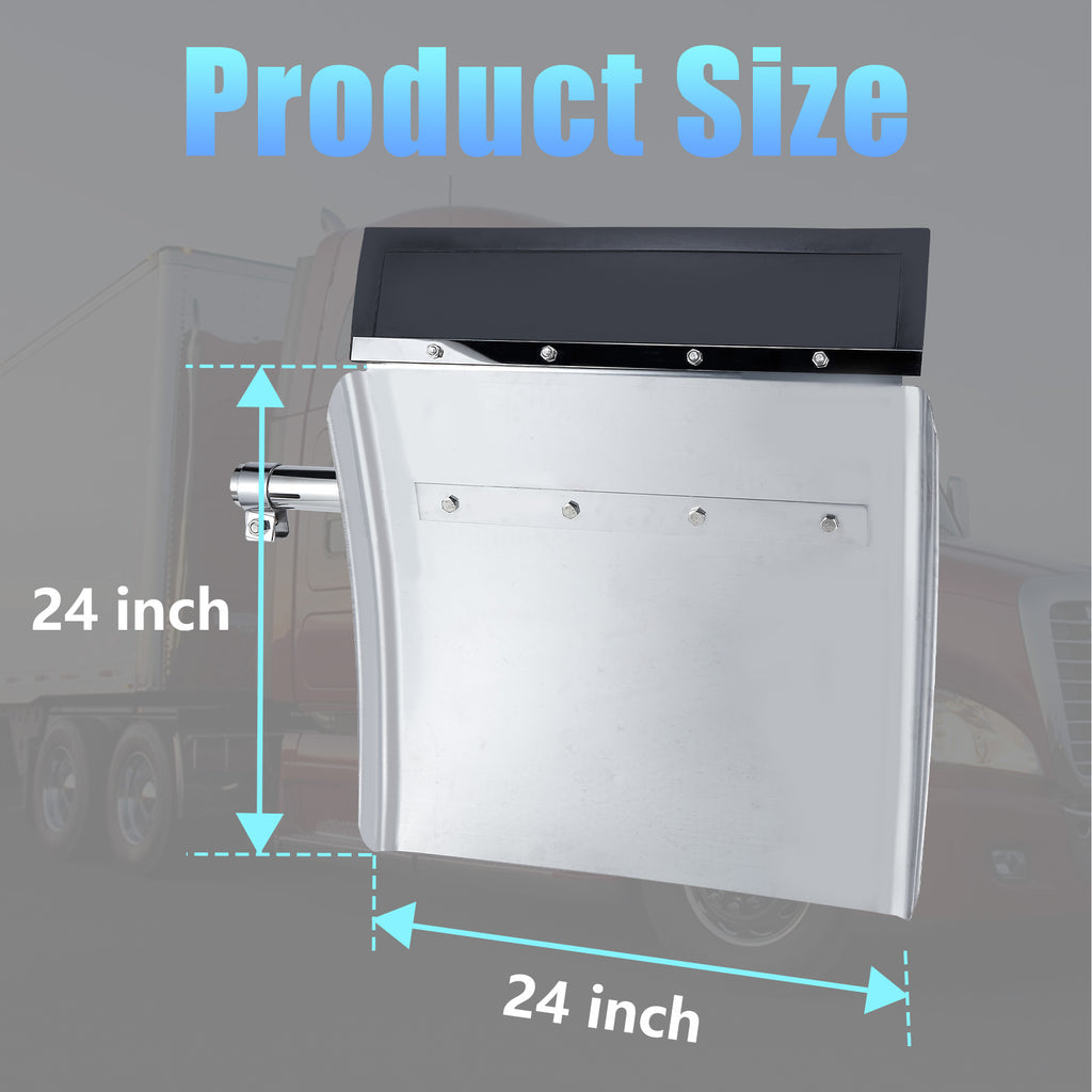 Polished Stainless 24" Quarter Fender – Smooth Face (4001)