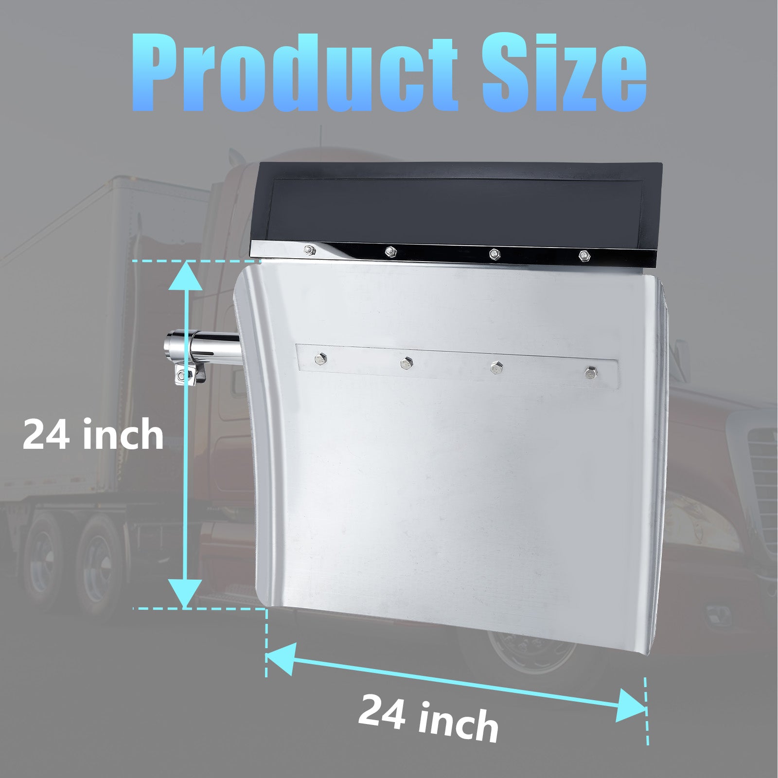 Polished Stainless 24" Quarter Fender – Smooth Face (4001)