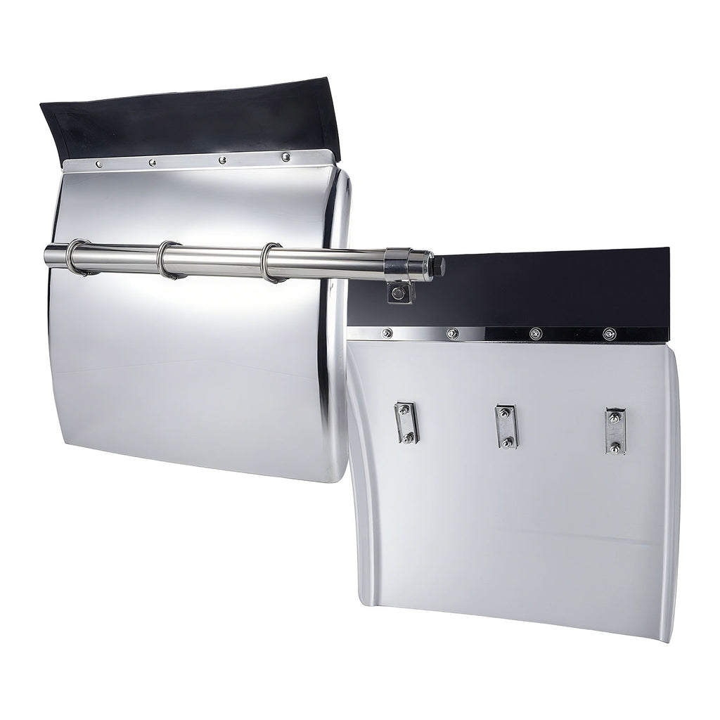 Polished Stainless 24" Quarter Fender – 3-Bar Reinforcement (6001)