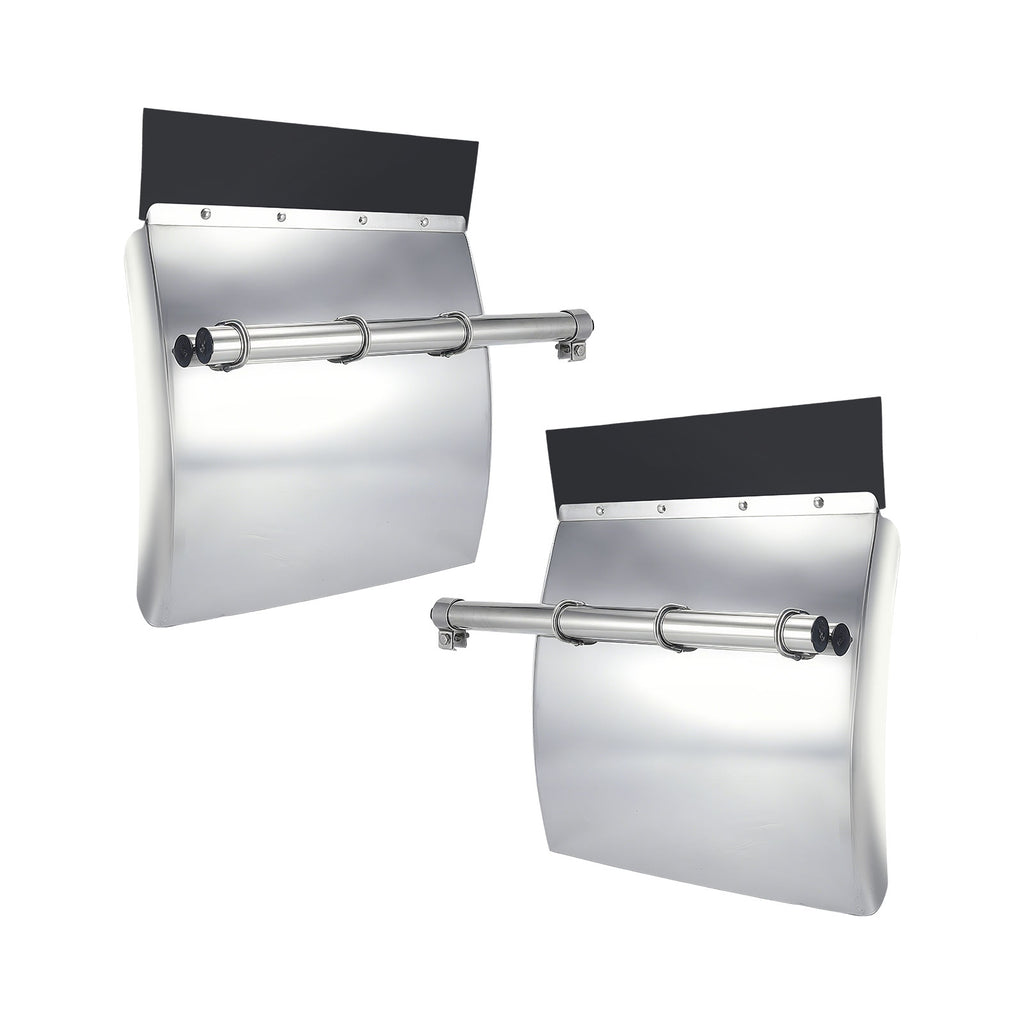 Polished Stainless 24" Quarter Fender – 3-Bar Reinforcement (6001)