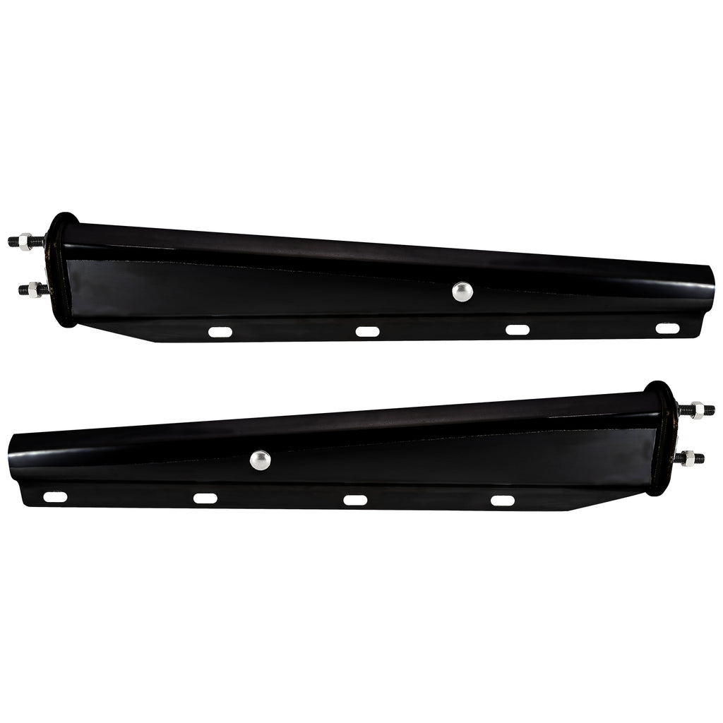 Black Mud Flap Hanger – 30" Straight Tapered, MF10 Rev – Dual Bolt Pitch (646BK)