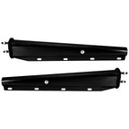Black Mud Flap Hanger – 30" Straight Tapered, MF10 Rev – Dual Bolt Pitch