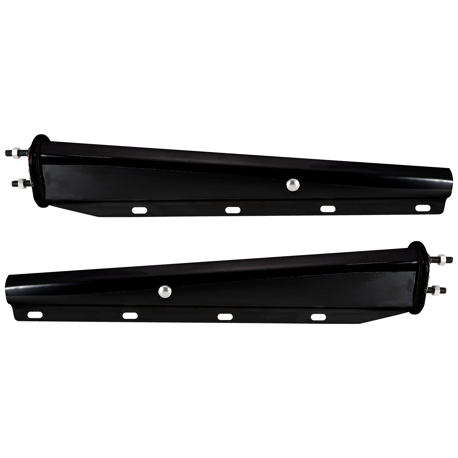 Black Mud Flap Hanger – 30" Straight Tapered, MF10 Rev – Dual Bolt Pitch (646BK)