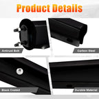 Black Mud Flap Hanger – 30" Straight Tapered, MF10 Rev – Dual Bolt Pitch - view 3