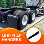 Black Mud Flap Hanger – 30" Straight Tapered, MF10 Rev – Dual Bolt Pitch - view 6