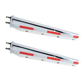 Chrome Mud Flap Hanger – 30" with DOT-C2 Reflective Tape – Dual Bolt Pitch (646CH)