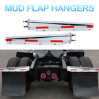 Chrome Mud Flap Hanger – 30" with DOT-C2 Reflective Tape – Dual Bolt Pitch - view 7