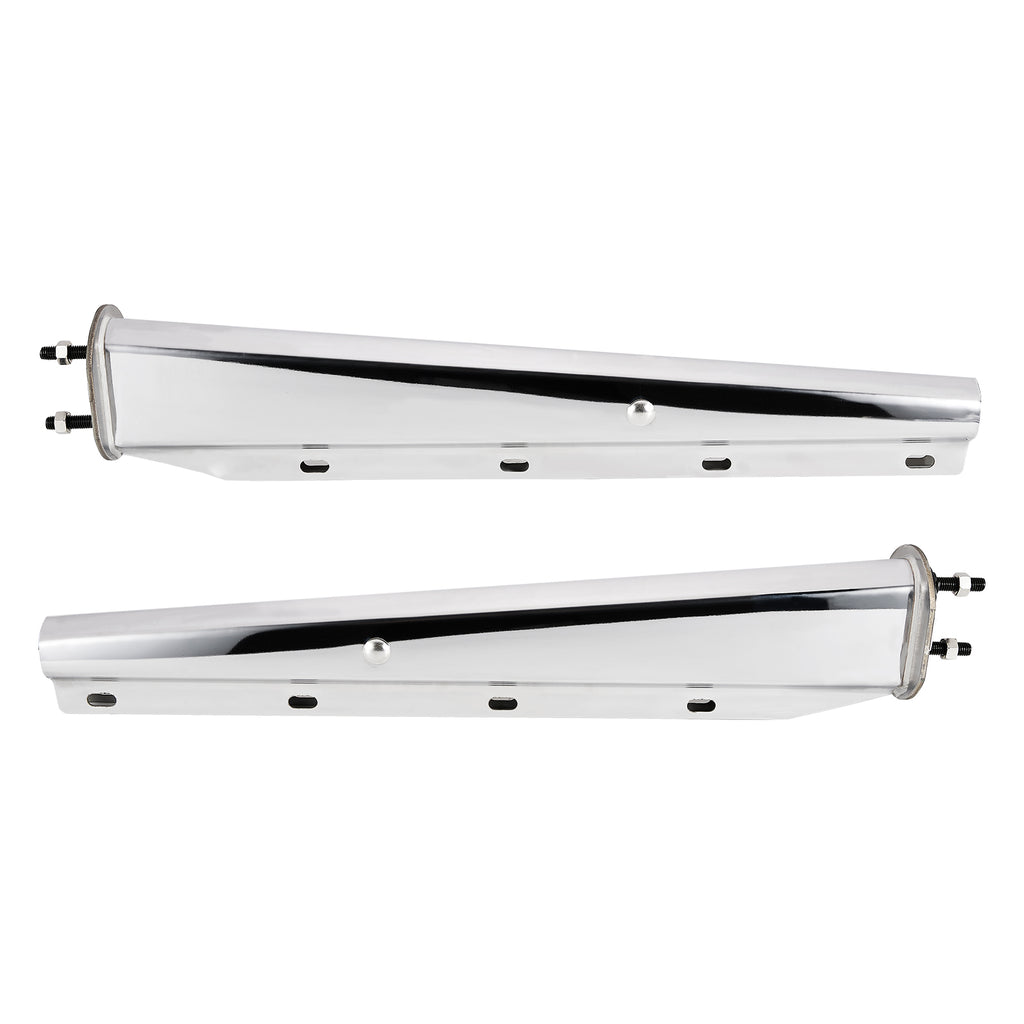 Polished Stainless Mud Flap Hanger – 30" Straight Tapered (646SS)