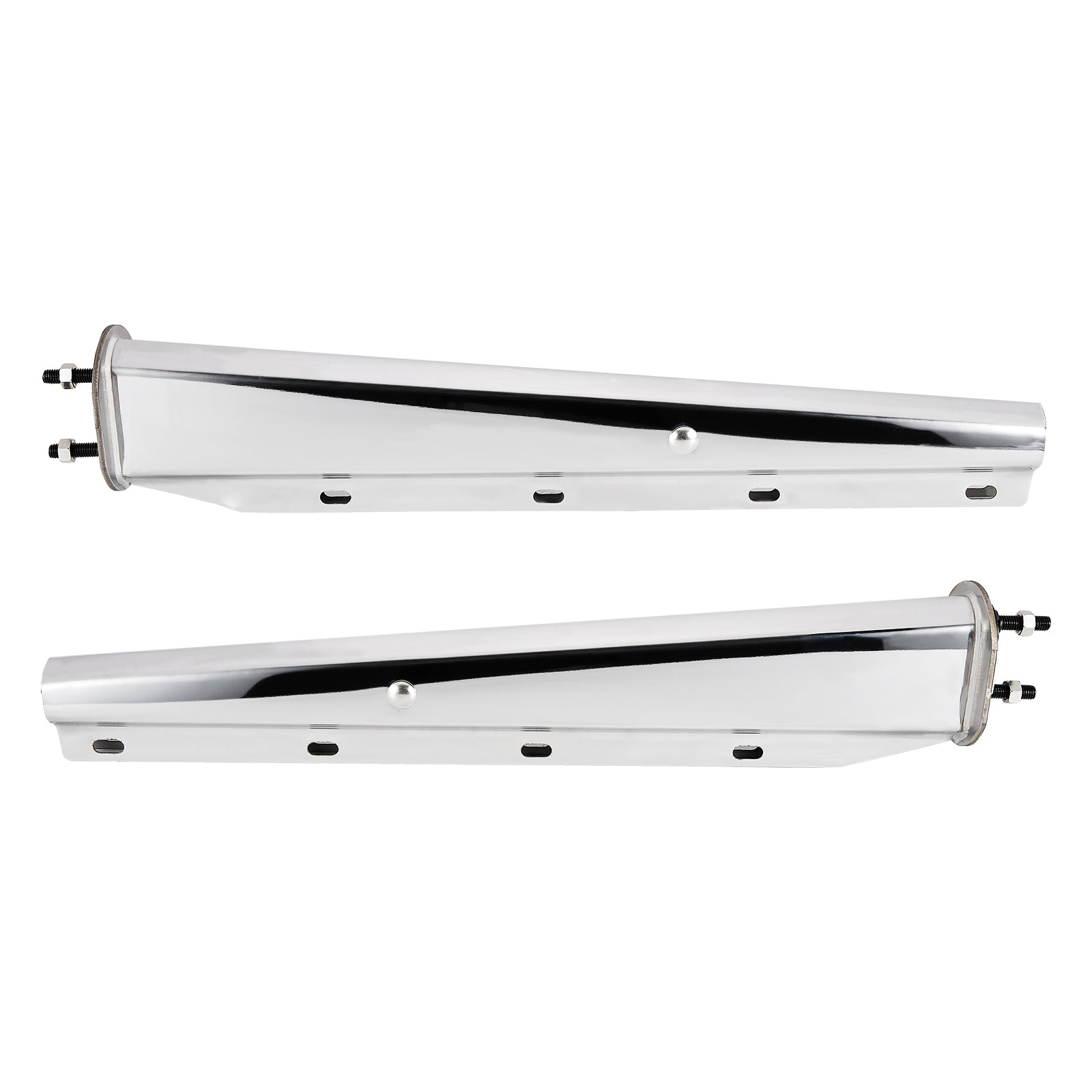 Polished Stainless Mud Flap Hanger – 30" Straight Tapered (646SS)