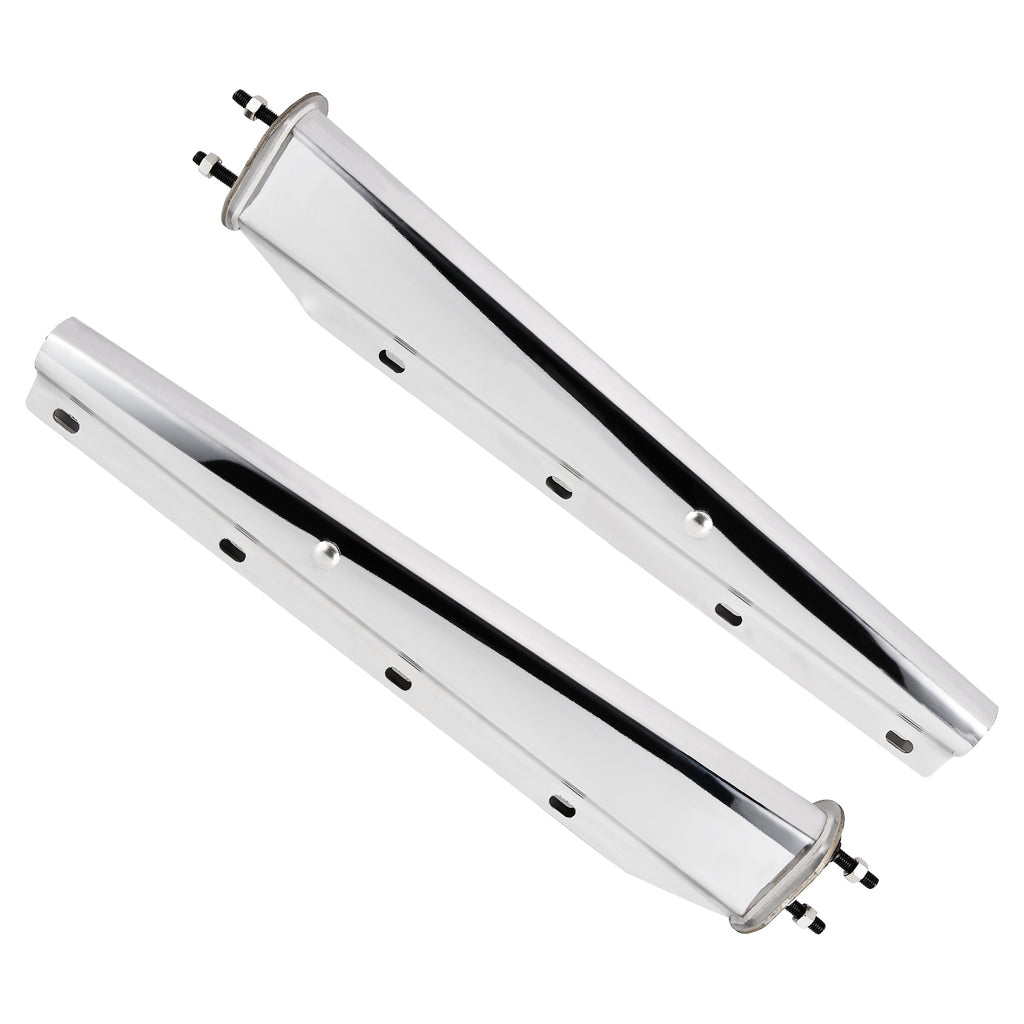 Polished Stainless Mud Flap Hanger – 30" Straight Tapered, MF06 Rev