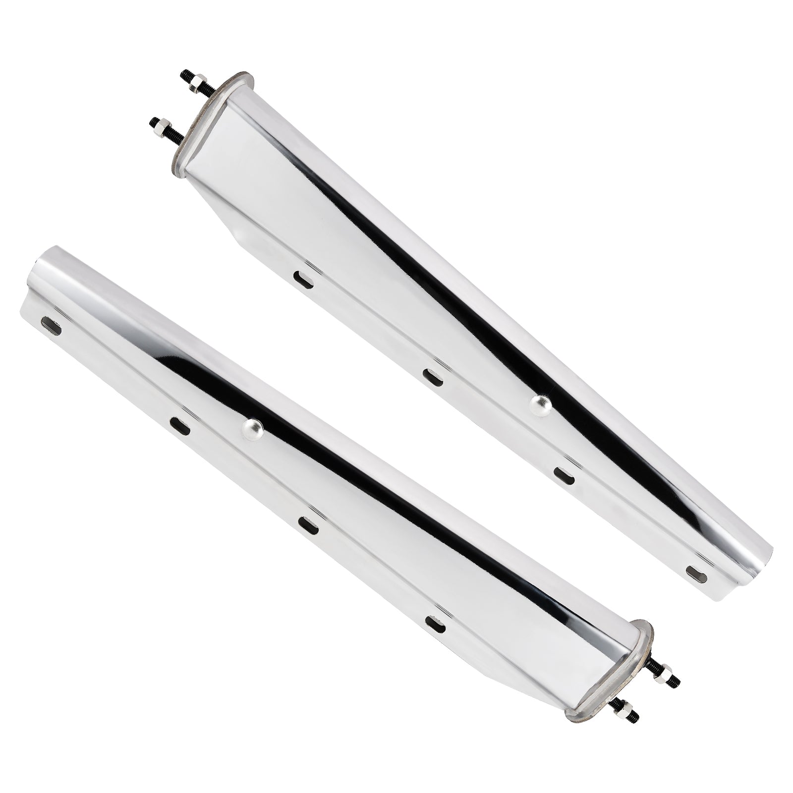 Polished Stainless Mud Flap Hanger – 30" Straight Tapered, MF06 Rev