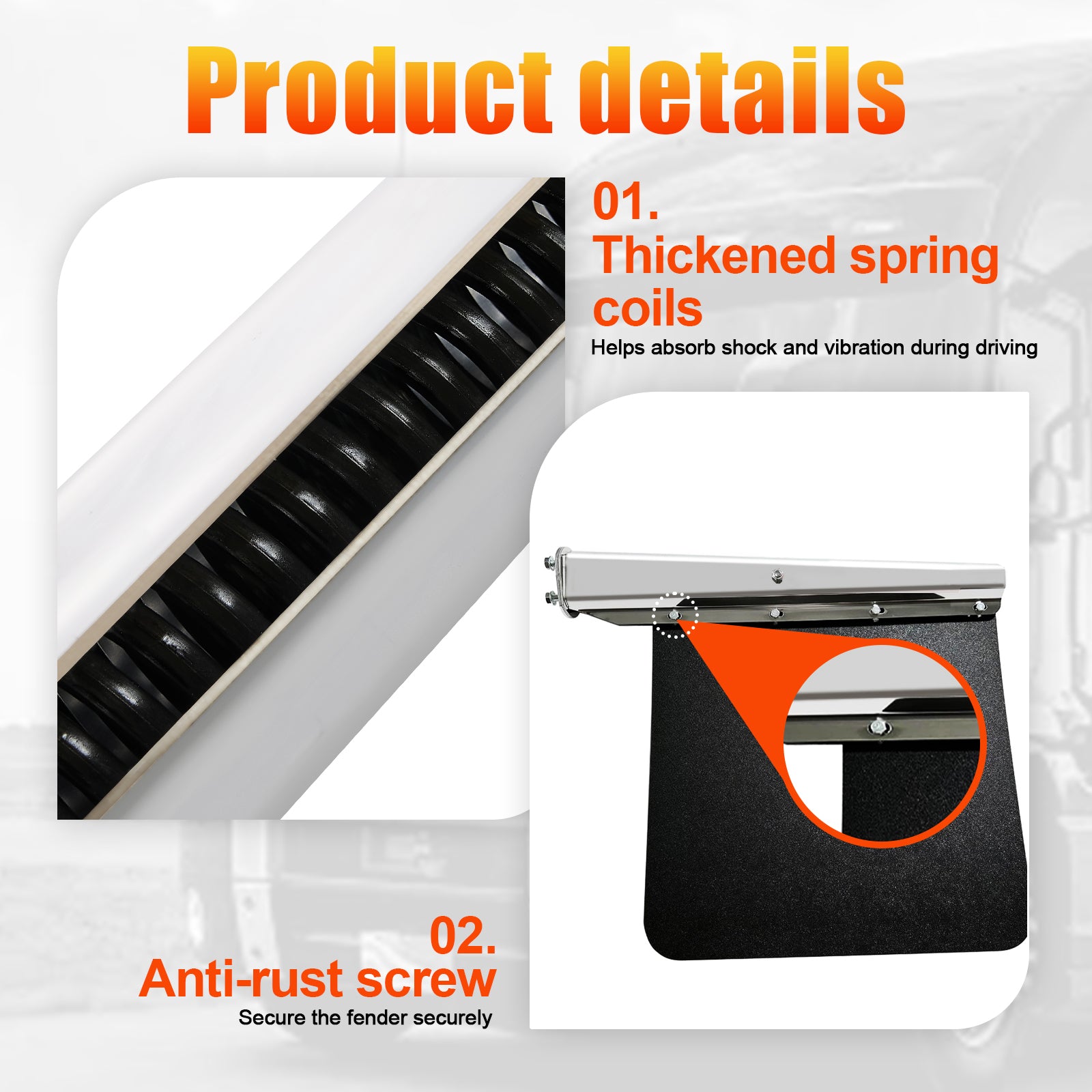 Polished Stainless Mud Flap Hanger – 30" Straight Tapered (646SS)