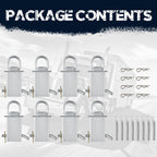 Container D-Ring Tie-Down Anchor — 9-Piece Set — Black or Zinc - view 12