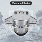 7-Way SAE J560 Trailer Socket — Chrome, Vehicle-Side - view 5