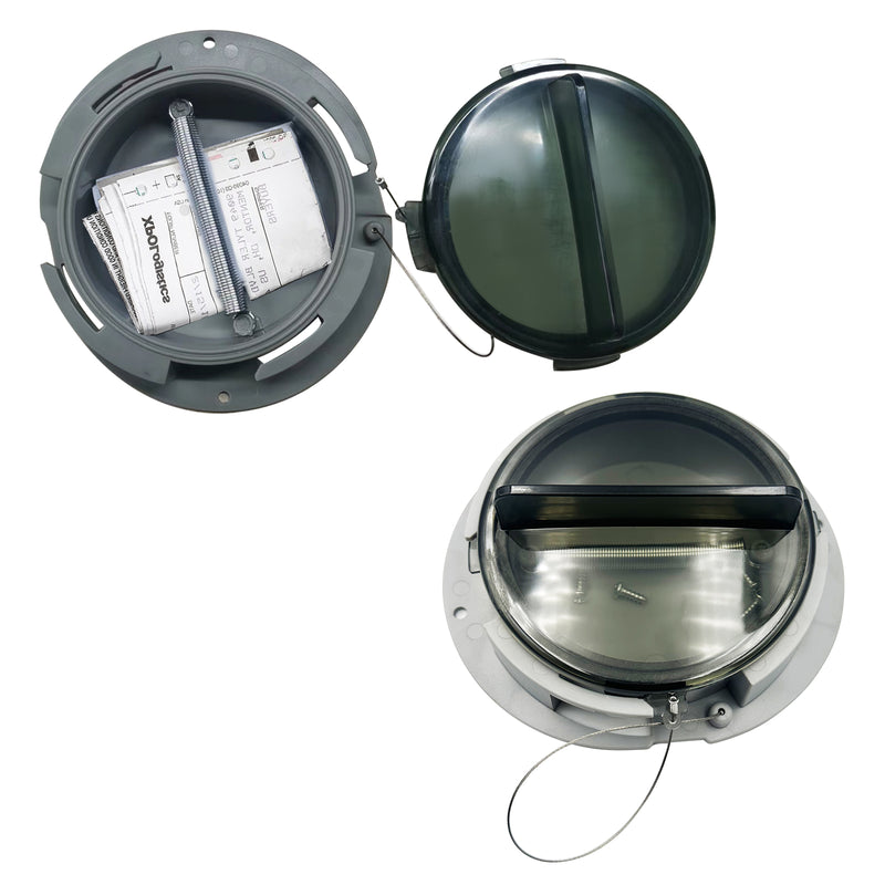 Cab Document Box — Plastic with Lid — 2 / 4 / 8 Pack