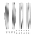 Stainless Mud Flap Weight Set – 24" Anti-Sail Plates with Backing Bars (WB001)