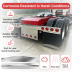 Stainless Mud Flap Weight Set – 24" Anti-Sail Plates with Backing Bars (WB001)