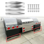 Stainless Mud Flap Weight Set – 24" Anti-Sail Plates with Backing Bars (WB001)
