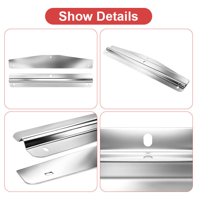 Stainless Mud Flap Weight Set – 24" Anti-Sail Plates with Backing Bars (WB001)